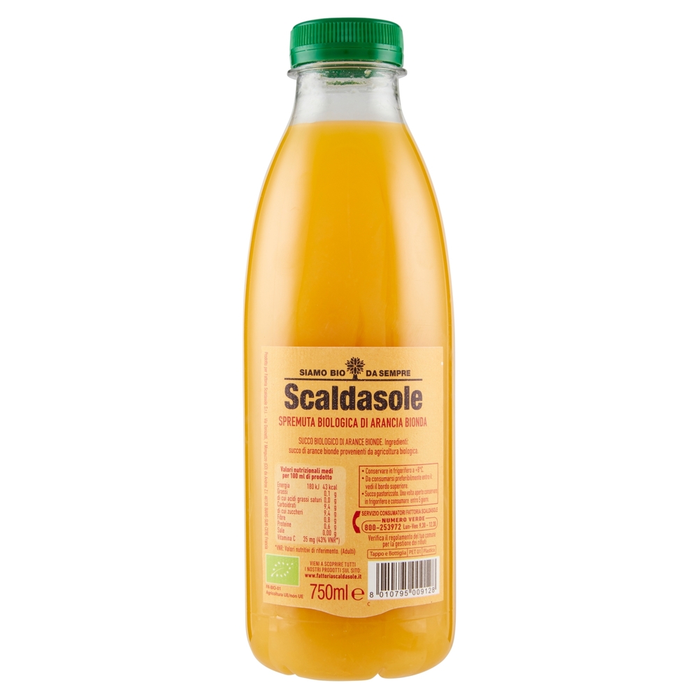 Spremuta Biologica 100% Arancia Bionda, 750 ml